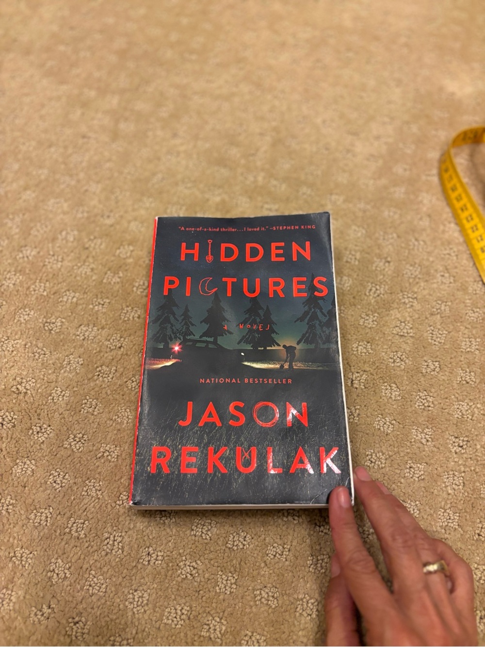 Hidden Pictures by Jason Rekulak - Black and Red Paperback Novel